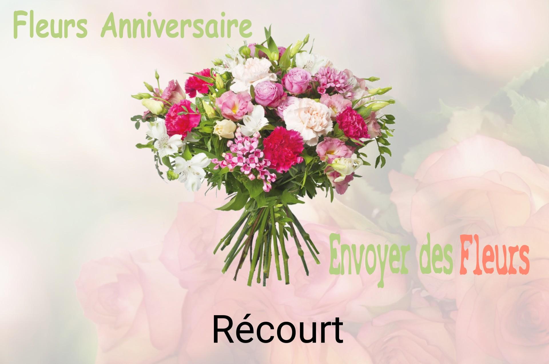 Bouquet de fleurs d’anniversaire livré à Récourt