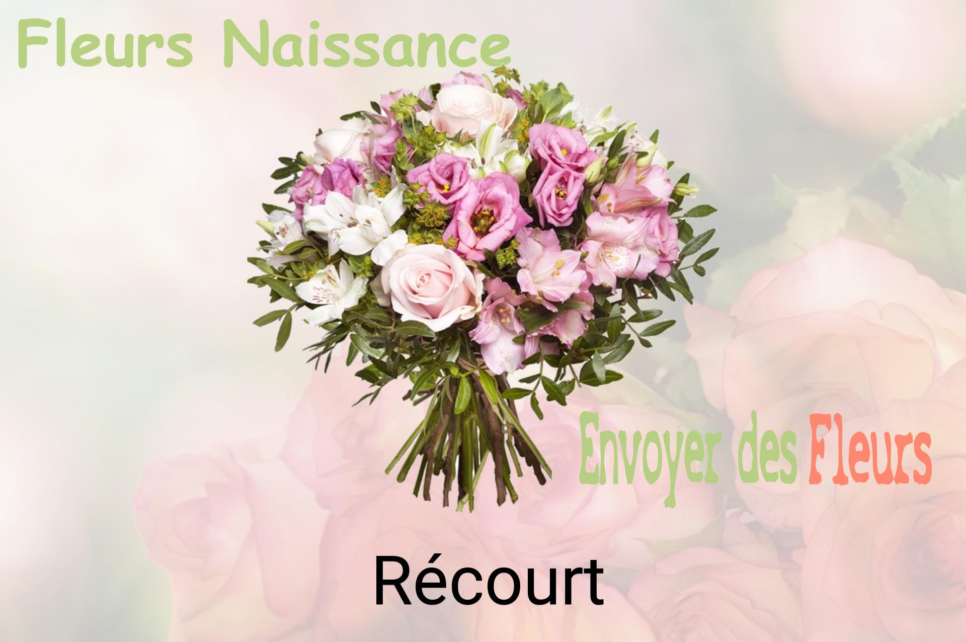 Bouquet de fleurs de naissance livré à Récourt